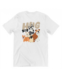 Hug The Dogs Oversized Tee in White