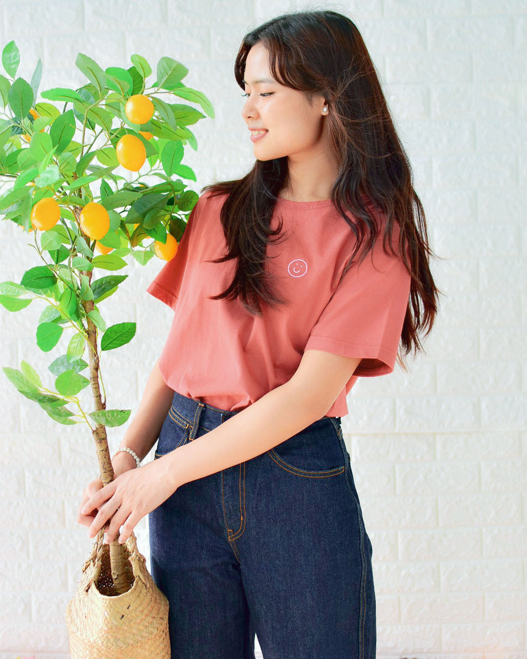 Signature Tee in Dusty Cedar