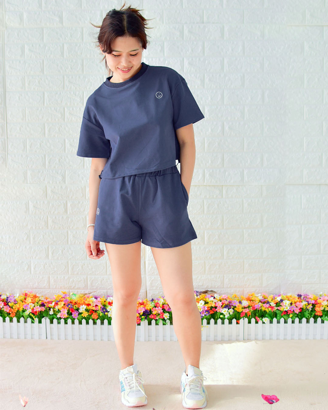 Signature Shorts in Chambray Blue (Women)
