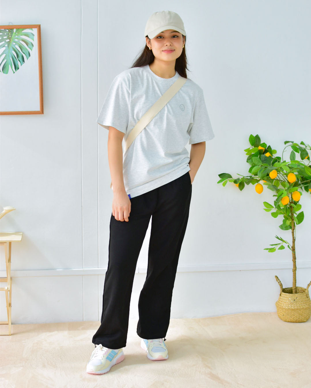 Signature Straight Adjustable Pants in Black - Women