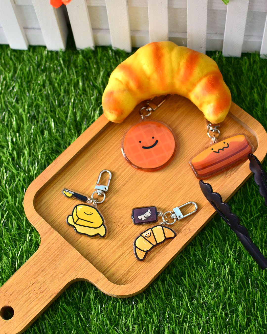 Sun-tanned Croissant Keychain