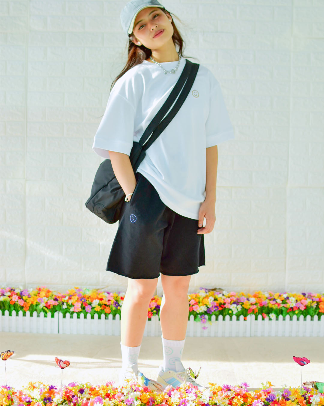 Signature Oversized "Air-con" Tee in White