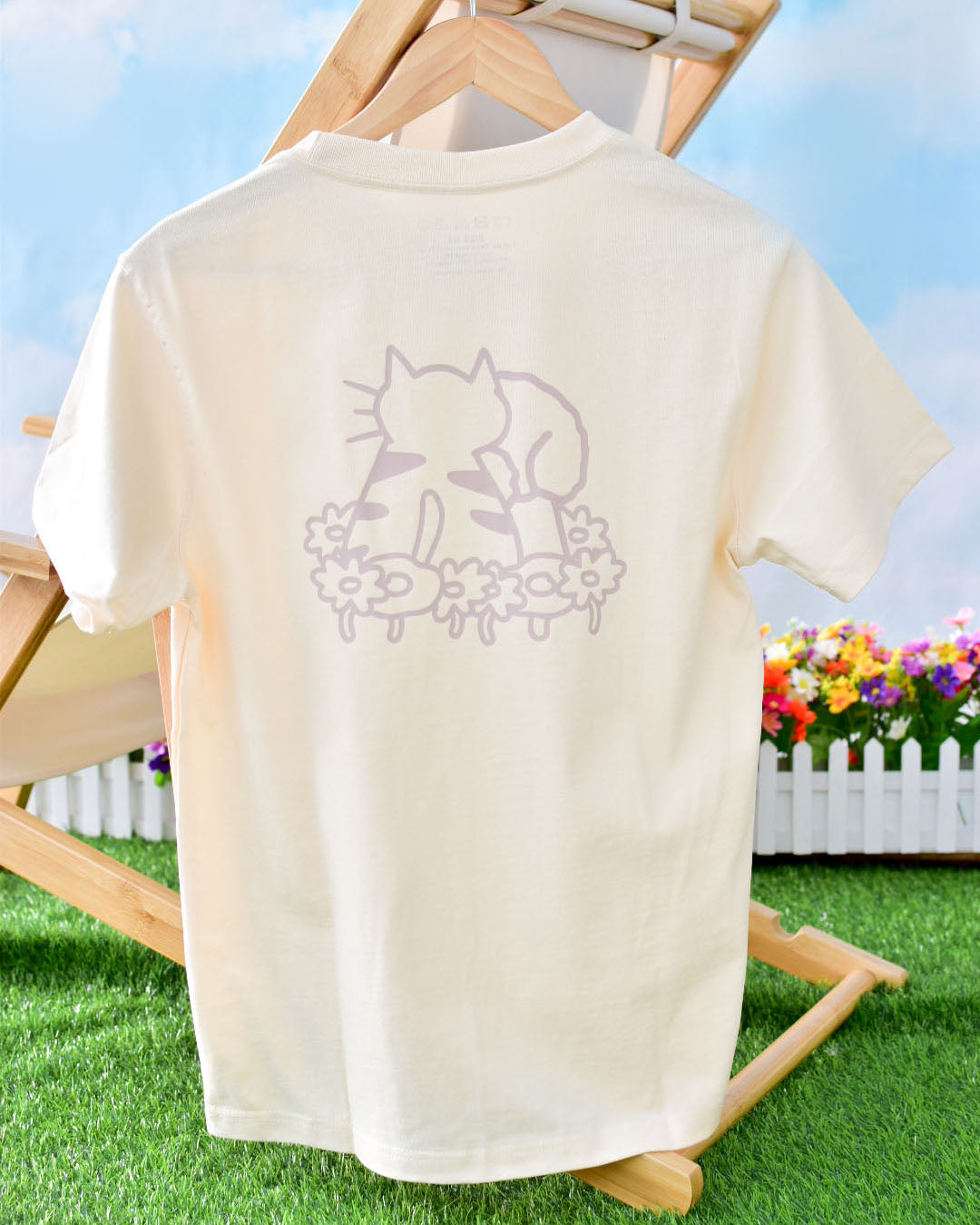 Have a Pawsome Day Oversized Tee in Beige