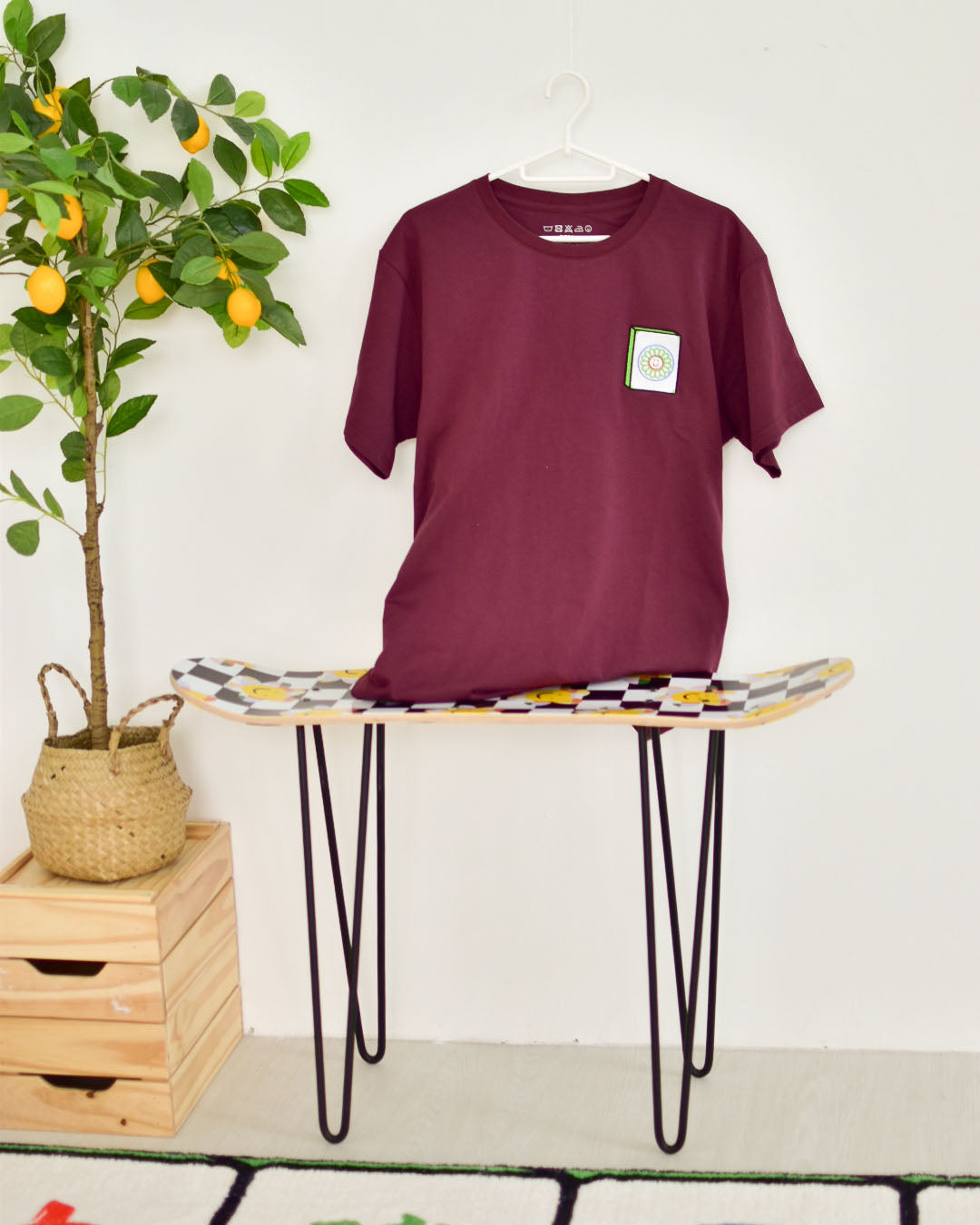 Signature Limited Edition Huat Tile Tee in Maroon