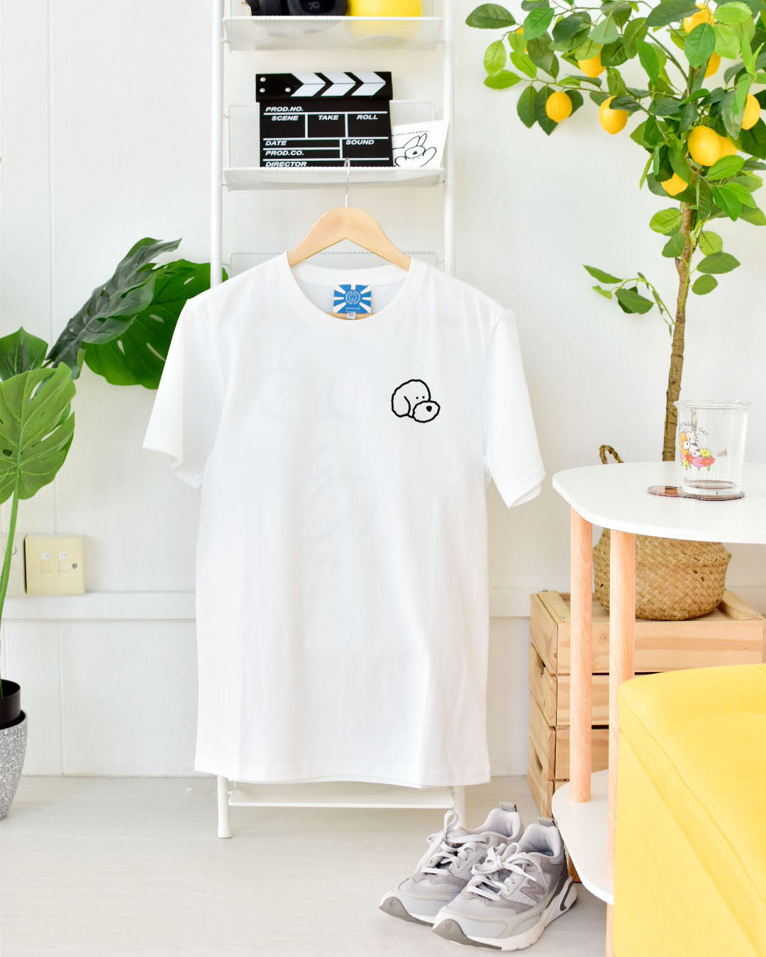Mind Your Own Business Oversized Tee in White