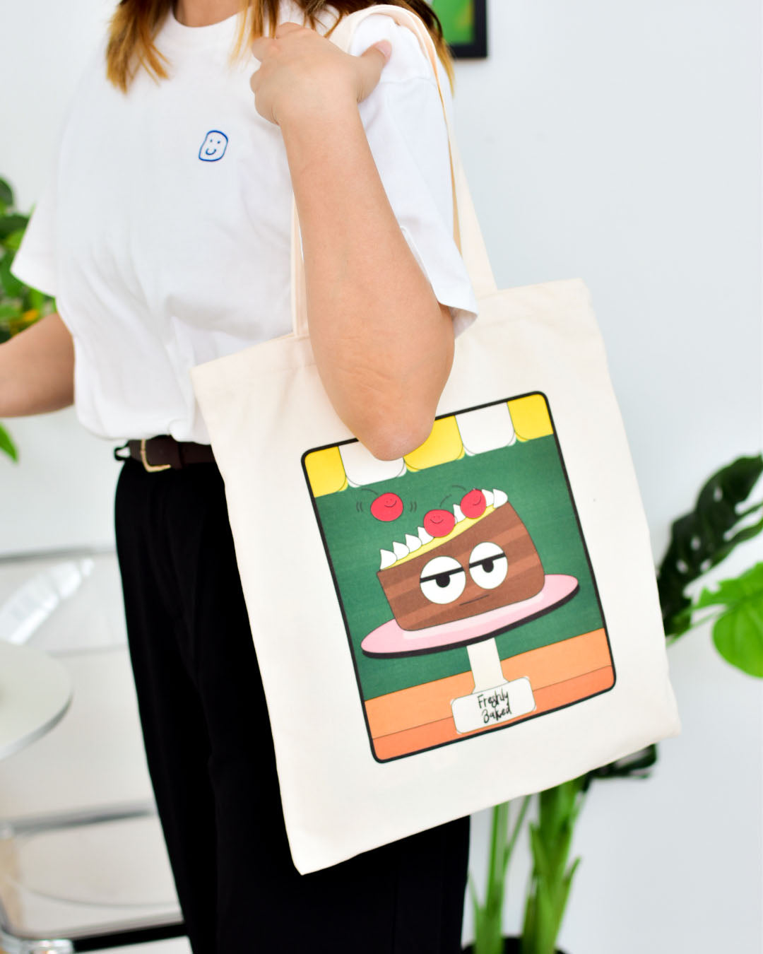 Cake Canvas Book Tote Bag