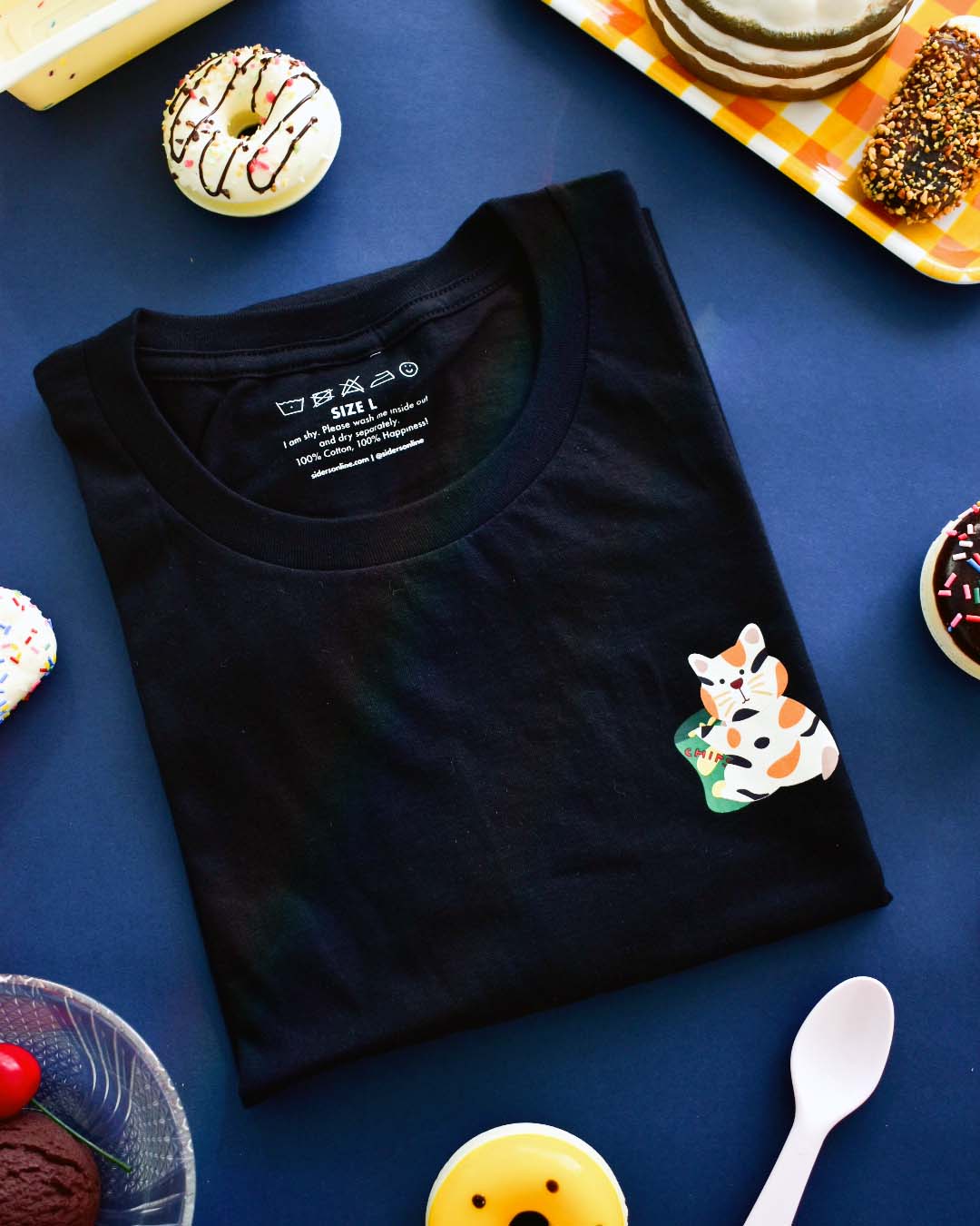 Not Meow Tee in Black