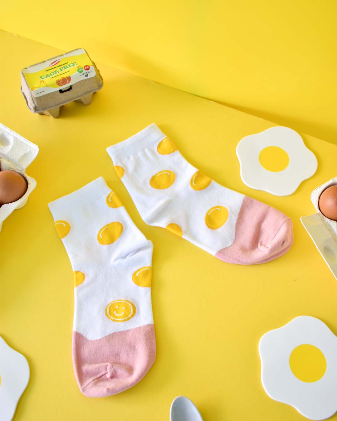 Fresh Eggs Minicrew Socks
