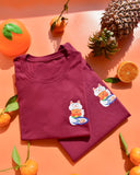 Lucky Fortune Tee in Maroon - Kids
