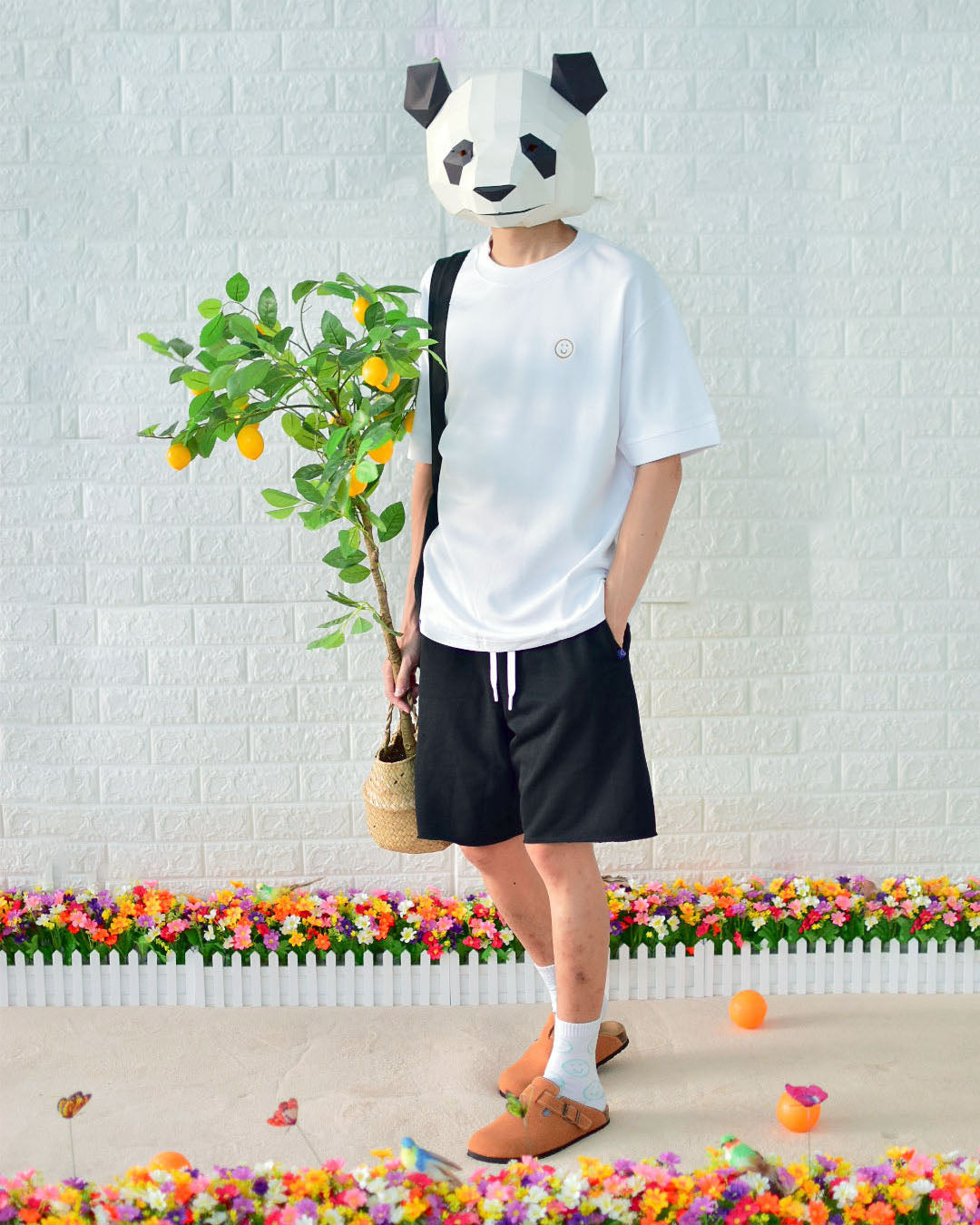 Signature Oversized "Air-con" Tee in White