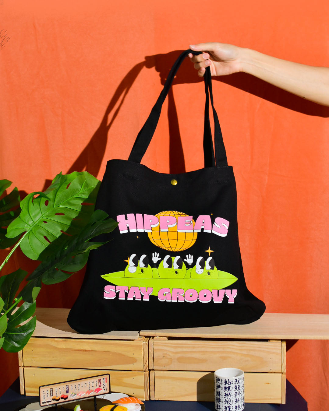 Hippeas Canvas Sizeable Tote Bag