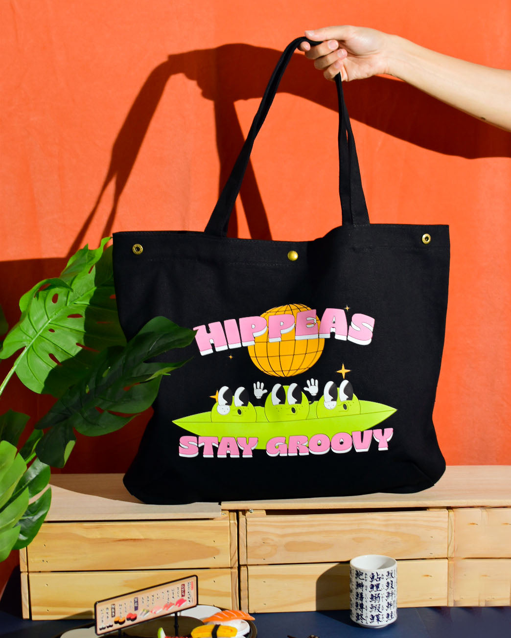 Hippeas Canvas Sizeable Tote Bag