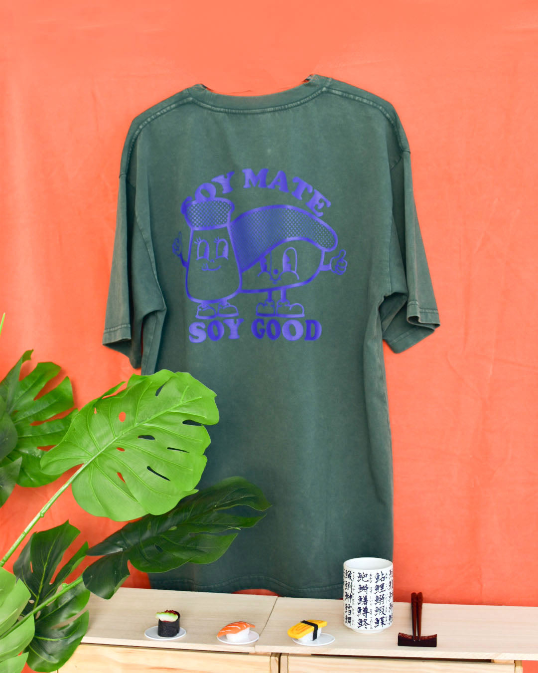 Soy Mate Super Oversized Tee in Acid Green
