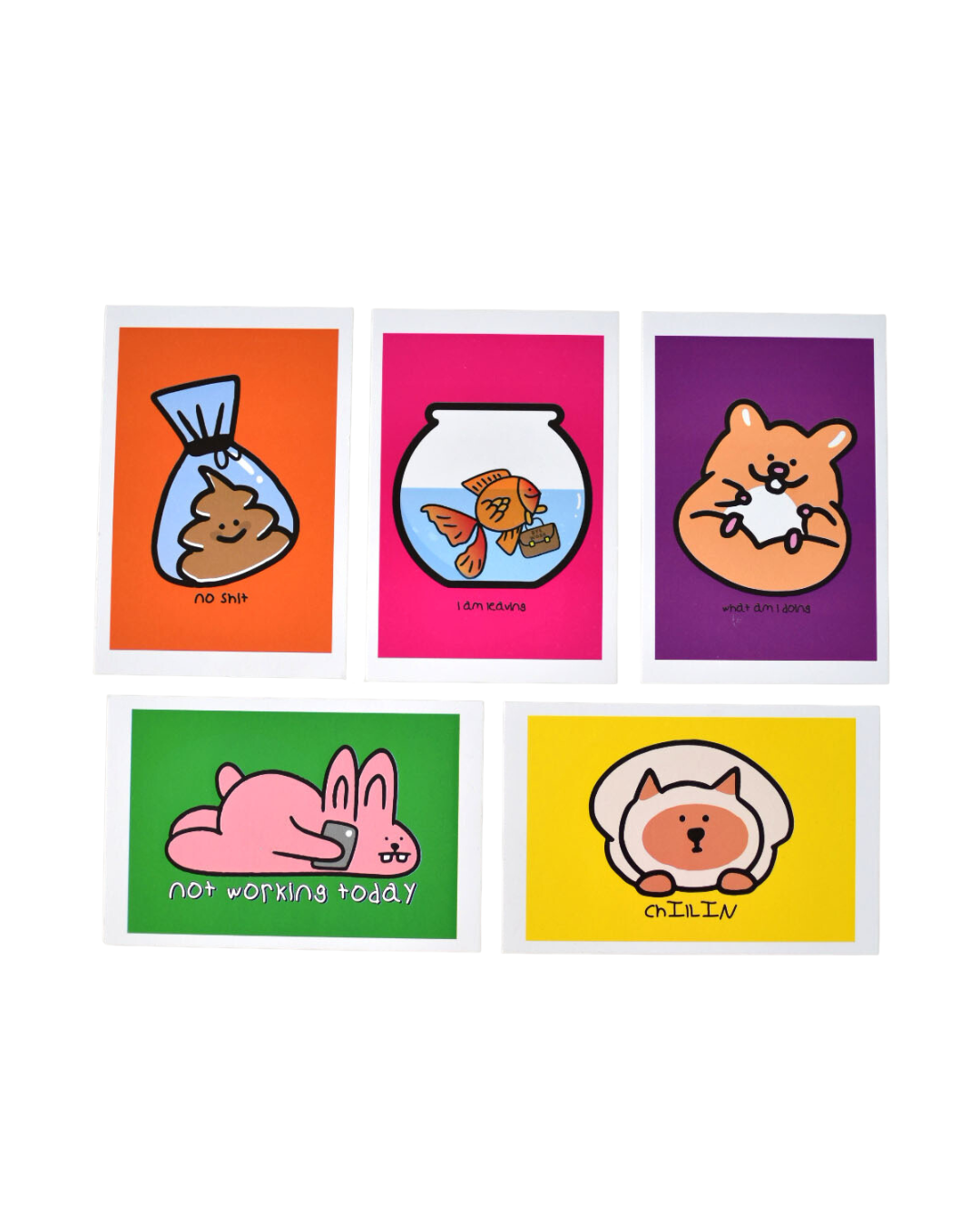 Pawsome Pets Doodle Postcard Set (5 designs)