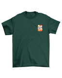 Cat Party Food Oversized Tee in Emerald