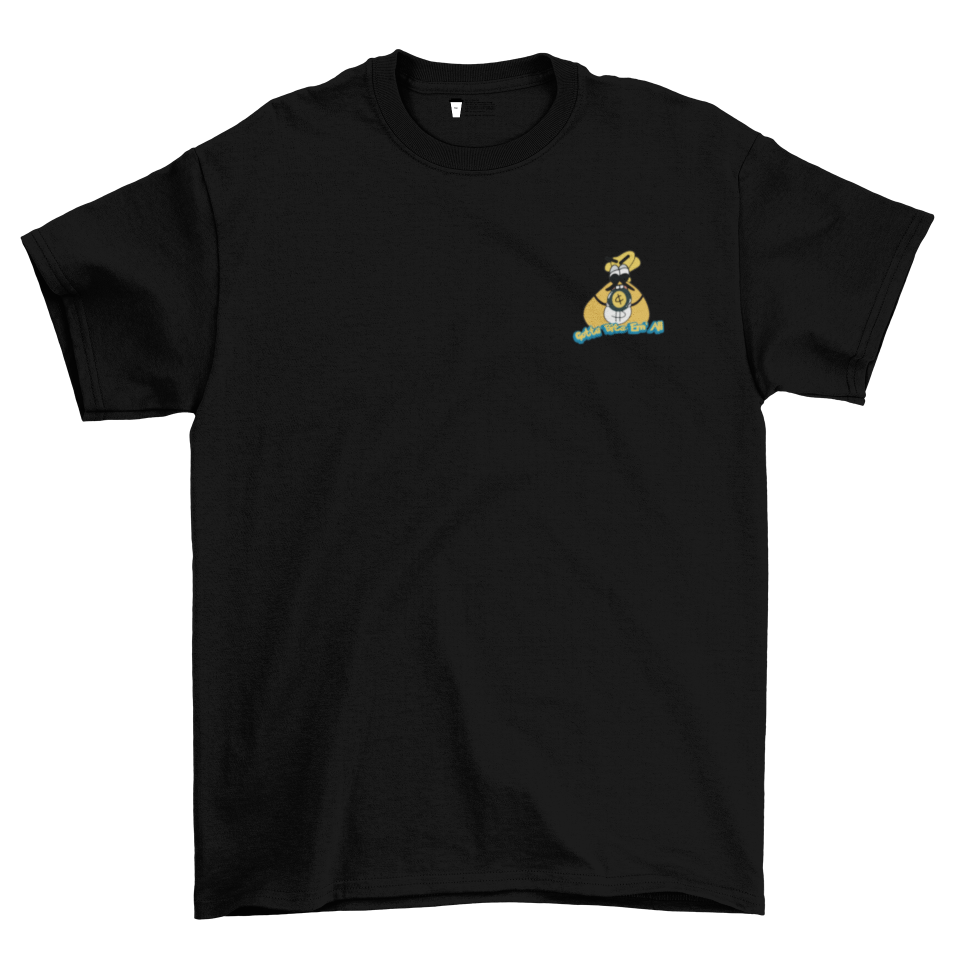 Gotta Bite Em All Oversized Tee In Black